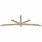 Ekena Millwork Alberta Rough Sawn Timber Gable Bracket, Douglas Fir, 96"W x 36"H x 2"D x 4"F, 9/12 Pitch GBW096X36X0204ALB00RDF - alternate 5